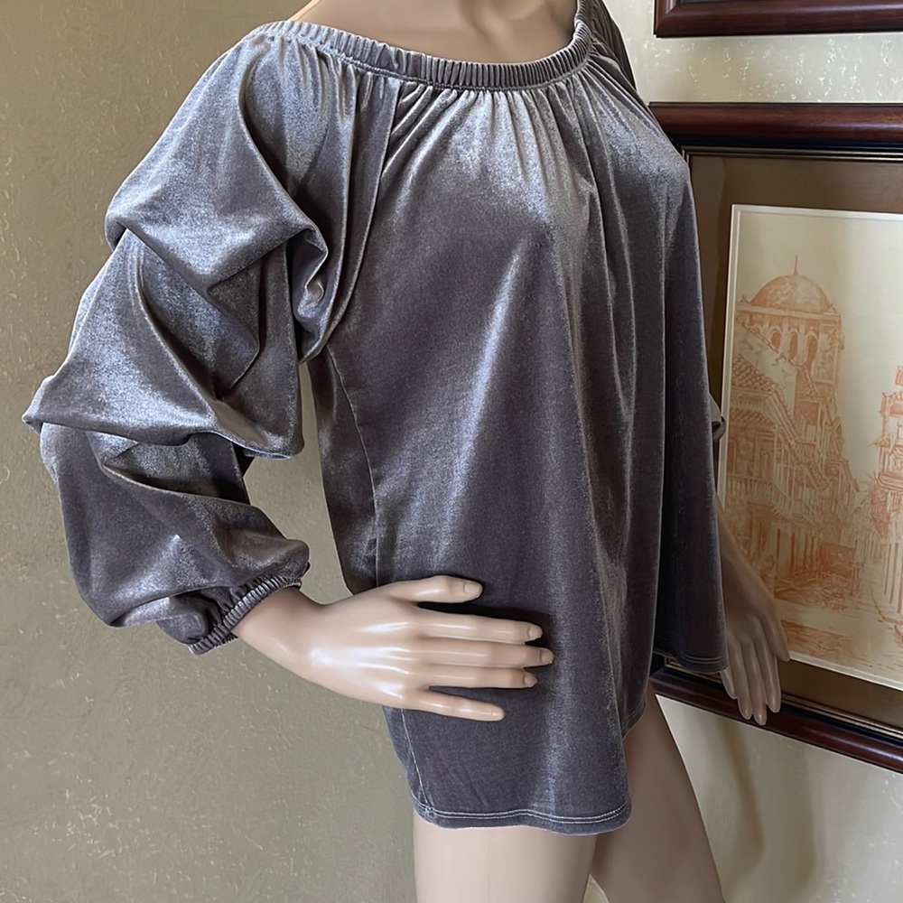 Women’s Holiday Luxury Velvet Top sz M NWT